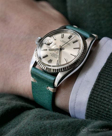 rolex watch green strap|genuine rolex strap.